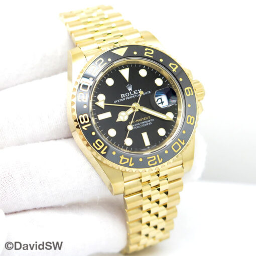 Rolex 126718GRNR GMT Master II 18K Yellow Gold on Jubilee