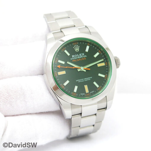 Rolex 116400GV Milgauss with Black Dial