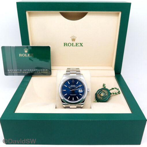 Rolex 126300 Datejust 41 with Blue Stick Dial on Oyster - Image 2