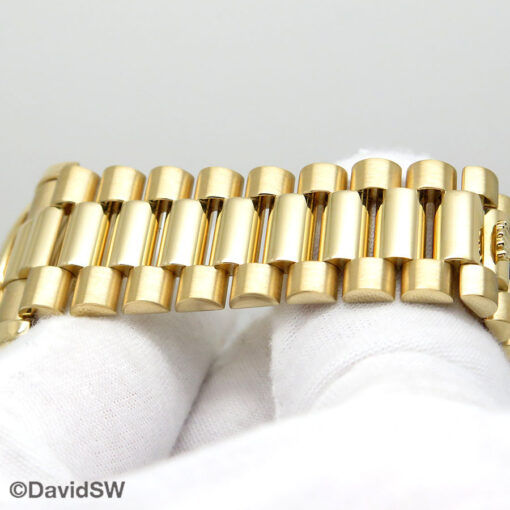 Rolex 218238 Day Date II 18K Yellow Gold with Champagne Diamond Ruby Dial - Image 8