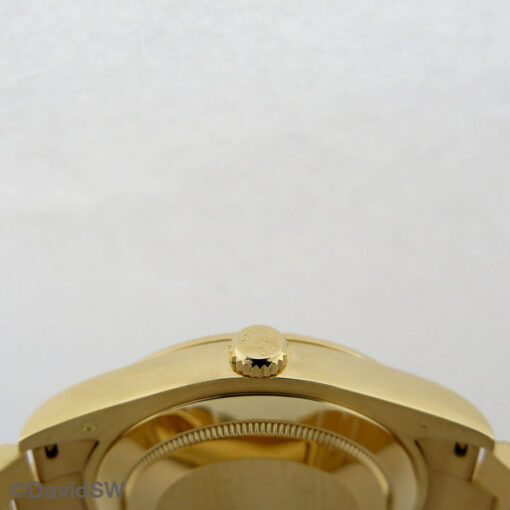 Rolex 218238 Day Date II 18K Yellow Gold with Champagne Diamond Ruby Dial - Image 4