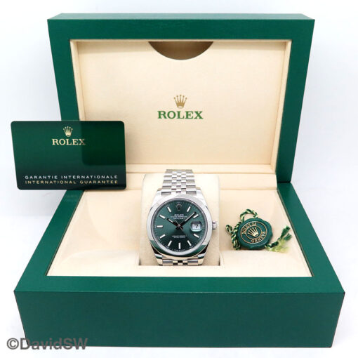 Rolex 126300 Datejust 41 with Mint Green Dial on Jubilee - Image 2