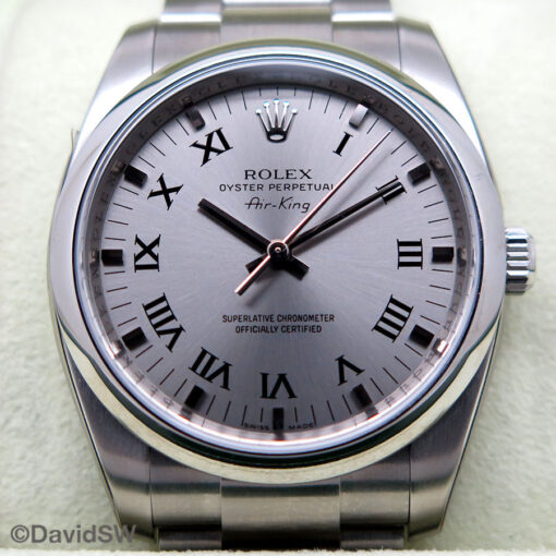 Rolex 114200 Air King with Steel Roman Dial Hard Rock Cafe 10 Years Edition - Image 3