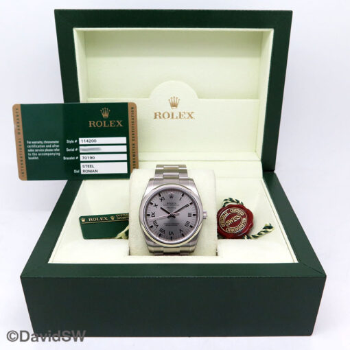 Rolex 114200 Air King with Steel Roman Dial Hard Rock Cafe 10 Years Edition - Image 2
