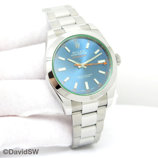 Rolex 116400GV Milgauss with Blue Dial