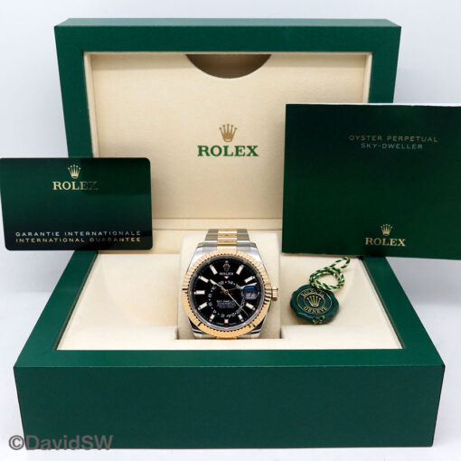 Rolex 336933 Skydweller 18K/SS with Black Dial on Oyster - Image 2
