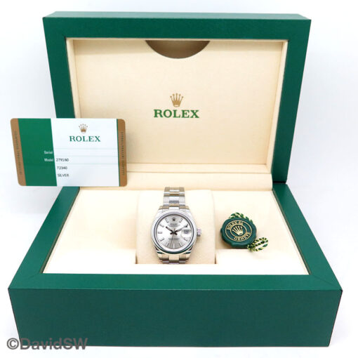 Rolex 279160 Datejust with Silver Stick Dial on Oyster - Image 2