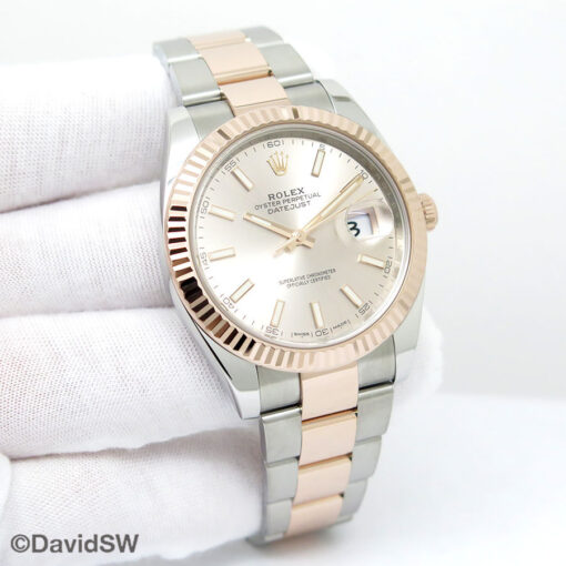 Rolex 126331 Datejust 41 18K/SS with Sundust Stick Dial on Oyster