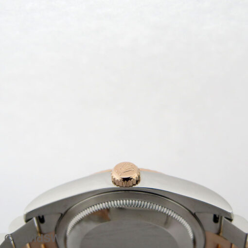 Rolex 116231 Datejust 18K/SS with Silver Rolex Motif Diamond Dial on Jubilee - Image 4