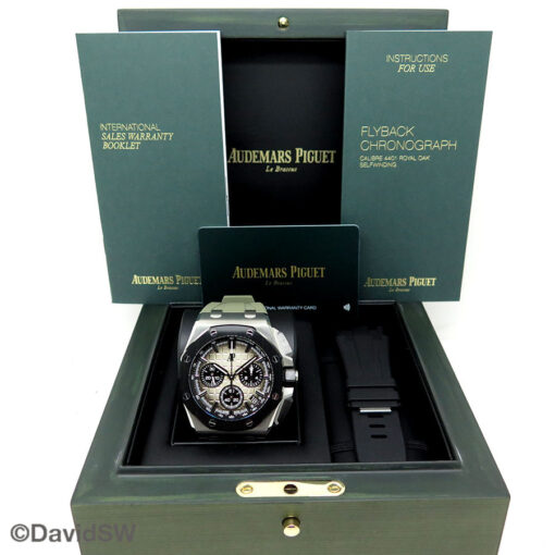 Alternative view of Audemars Piguet 26420SO Royal Oak Offshore Chronograph with Smoked Taupe Dial