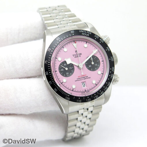 Tudor 79360N Black Bay Chronograph with Pink Dial