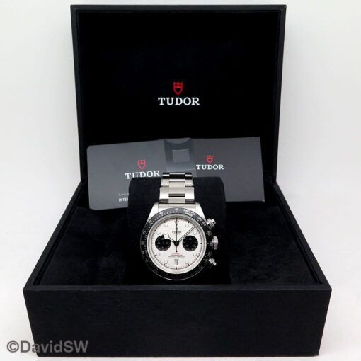 Alternative view of Tudor 79360N Black Bay Chronograph with White Dial