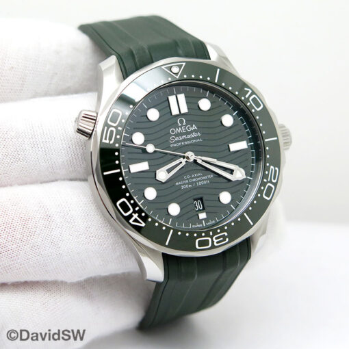 Omega Seamaster Diver 300m with Green Dial on Strap