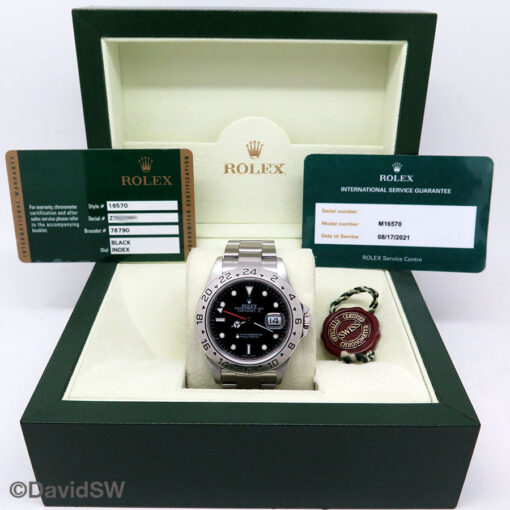 Rolex 16570 Explorer II with Black Dial - Image 2