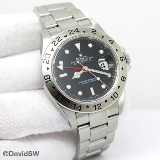Rolex 16570 Explorer II with Black Dial