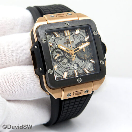 Hublot Square Bang Unico King Gold Ceramic