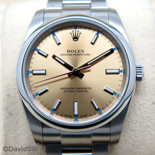 Rolex 114200 Oyster Perpetual with White Grape Dial - Image 3
