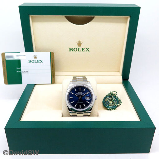 Rolex 126300 Datejust 41 with Blue Stick Dial on Oyster - Image 2