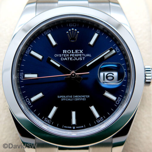 Rolex 126300 Datejust 41 with Blue Stick Dial on Oyster - Image 3