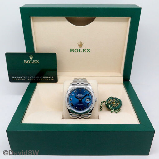 Rolex 126300 Datejust 41 with Blue Azzurro Dial on Jubilee - Image 2