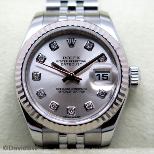 Rolex 179174 Datejust with Silver Diamond Dial on Jubilee - Image 3