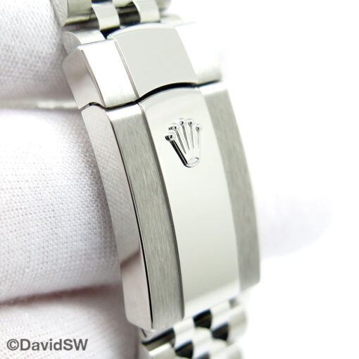 Rolex 126234 Datejust with Olive Green Palm Motif Dial on Jubilee - Image 7