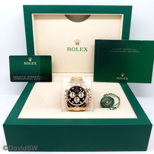 Rolex 126508 Cosmograph Daytona 18K Yellow Gold with Black Diamond Dial (New Model) - Image 2