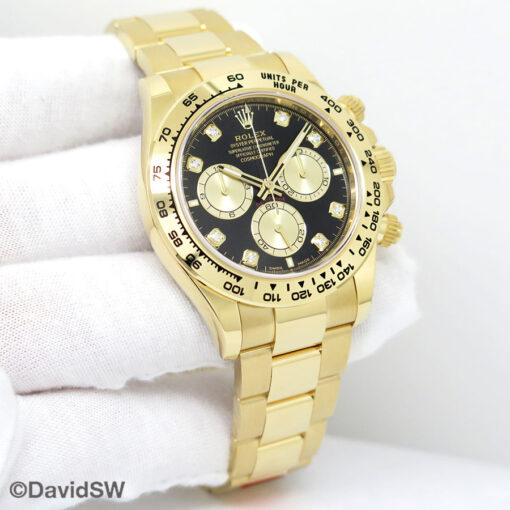 Rolex 126508 Cosmograph Daytona 18K Yellow Gold with Black Diamond Dial (New Model)