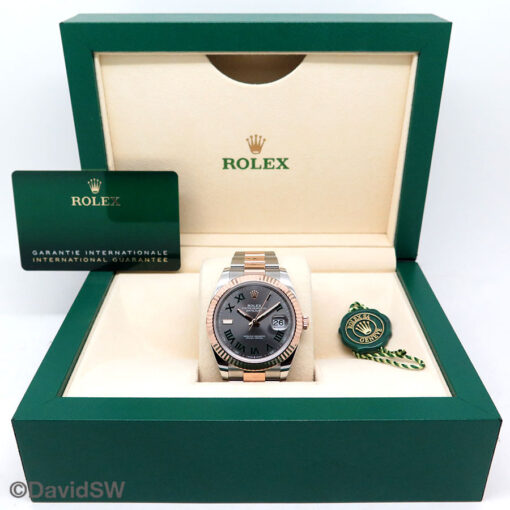 Rolex 126331 Datejust 41 18K/SS with Slate Roman Dial on Oyster - Image 2