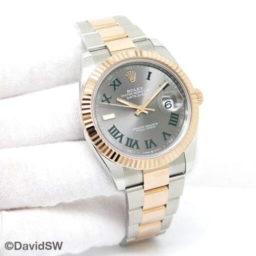 Rolex 126331 Datejust 41 18K/SS with Slate Roman Dial on Oyster