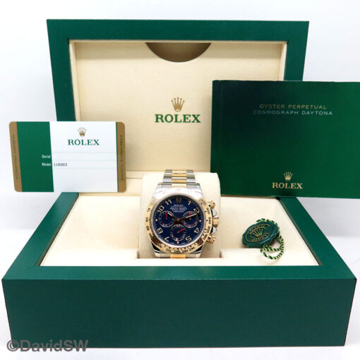Rolex 116503 Cosmograph Daytona 18K/SS with Blue Arabic Dial - Image 2