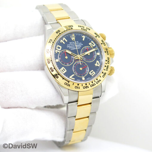 Rolex 116503 Cosmograph Daytona 18K/SS with Blue Arabic Dial