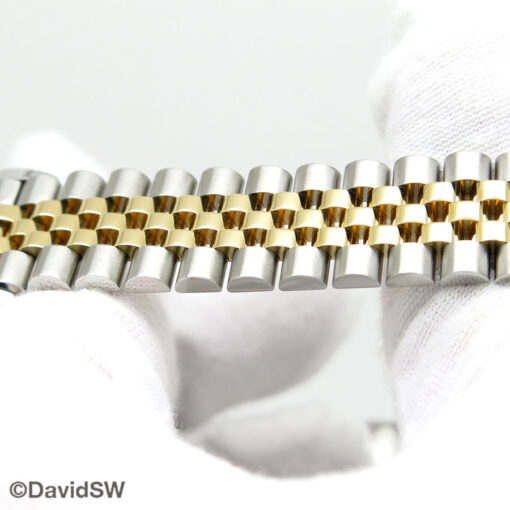 Rolex 278343RBR Datejust 18K/SS with Black Mother of Pearl Diamond Dial and Diamond Bezel on Jubilee - Image 6