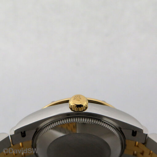 Rolex 278343RBR Datejust 18K/SS with Black Mother of Pearl Diamond Dial and Diamond Bezel on Jubilee - Image 4