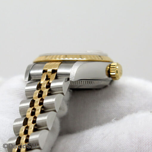 Rolex 69173 Datejust 18K/SS with White Diamond Dial on Jubilee - Image 8