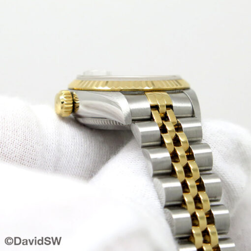Rolex 69173 Datejust 18K/SS with White Diamond Dial on Jubilee - Image 7