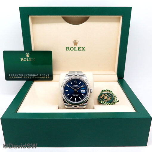 Rolex 126334 Datejust 41 with Blue Stick Dial on Jubilee - Image 2