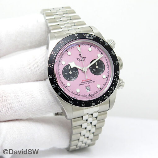 Tudor 79360N Black Bay Chronograph with Pink Dial