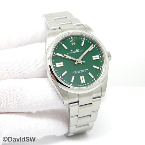 Rolex 124300 Oyster Perpetual 41 with Green Dial