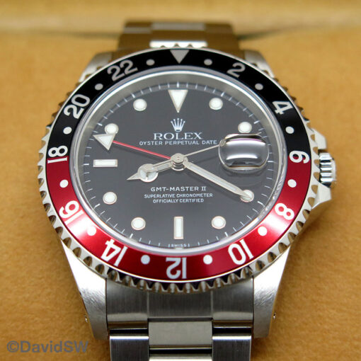 Rolex 16710 GMT Master II with Red/Black Bezel - Image 3