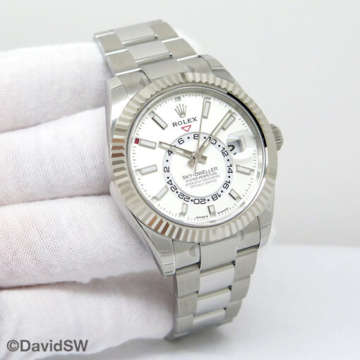 Rolex 336934 Skydweller with White Dial on Oyster