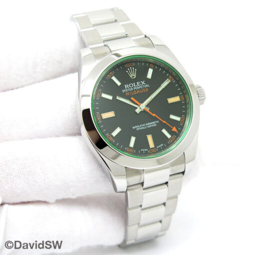 Rolex 116400GV Milgauss with Black Dial