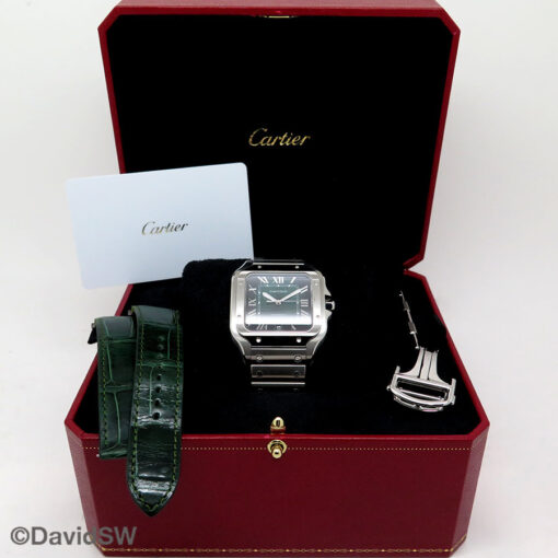 Cartier WSSA0062 Santos de Cartier Large with Green Dial - Image 2