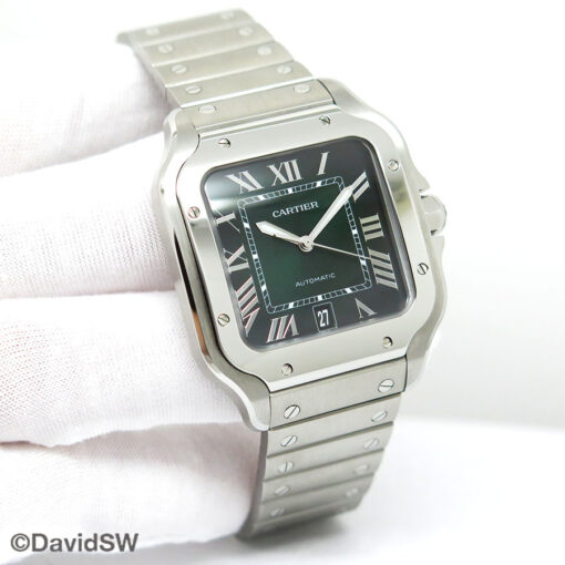 Cartier WSSA0062 Santos de Cartier Large with Green Dial