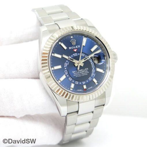 Rolex 326934 Skydweller with Blue Dial on Oyster