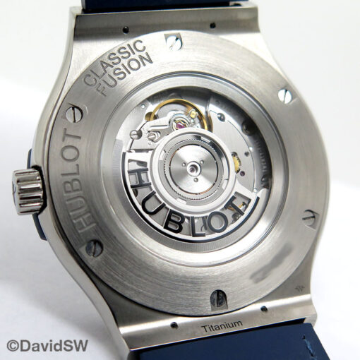 Hublot Classic Fusion 45mm Titanium with Blue Dial - Image 4