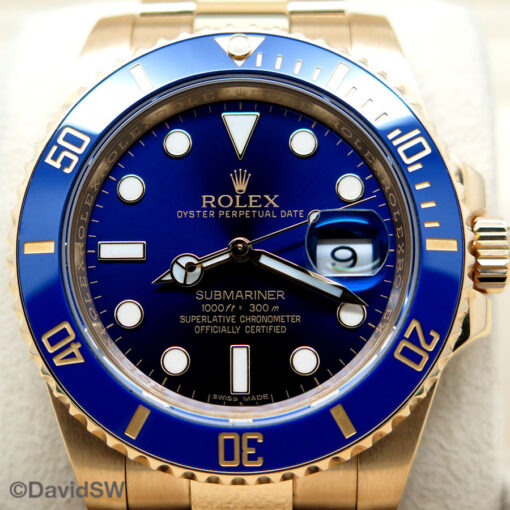 Rolex 116618LB Submariner 18K Yellow Gold - Image 3
