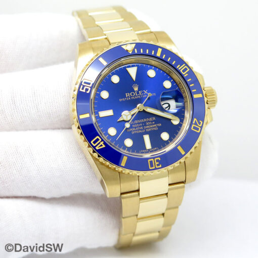 Rolex 116618LB Submariner 18K Yellow Gold