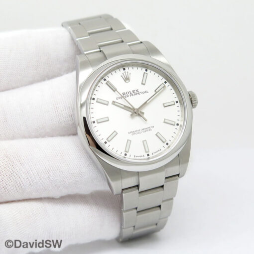 Rolex 114300 Oyster Perpetual with White Dial