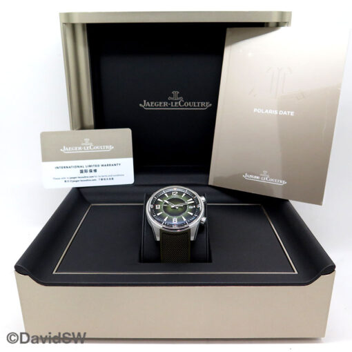 Jaeger LeCoultre Q906863J Polaris Date with Green Dial - DavidSW